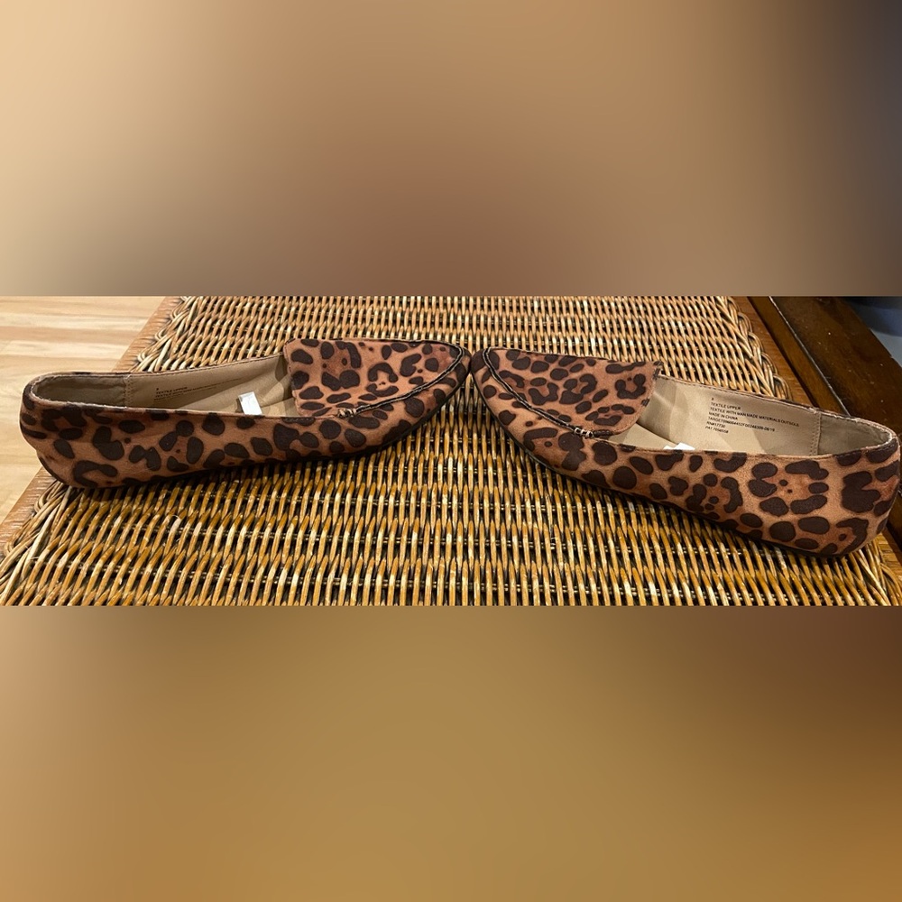 ⭐️3/$15⭐️A New Day Brown Leopard Print Flats - Picture 3 of 7